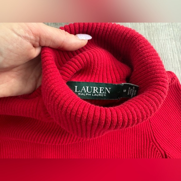 Women’s Ralph Lauren Turtleneck Ribbed Sweater M - Picture 5 of 6